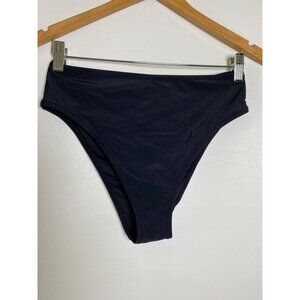 Relleciga‎ Womens High-Waisted Bikini Bottom M Black, NWT